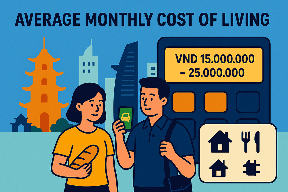 The average cost of living in Hanoi, Ho Chi Minh City, and Da Nang… Vietnam